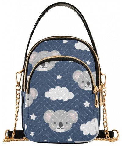 Cell Phone Purse Cloud Star Koala Sweet Night Crossbody Handbag Durable Shoulder Bag Sturdy Travel Pouch Compact Chic Bag for...