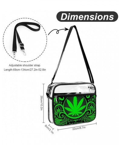 Clear Bag Stadium Approved, Clear Crossbody Purse Crossbody Purse Bag for Concert Festival Pattern (514) $14.20 Shoulder Bags