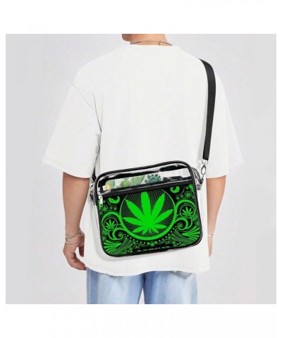 Clear Bag Stadium Approved, Clear Crossbody Purse Crossbody Purse Bag for Concert Festival Pattern (514) $14.20 Shoulder Bags