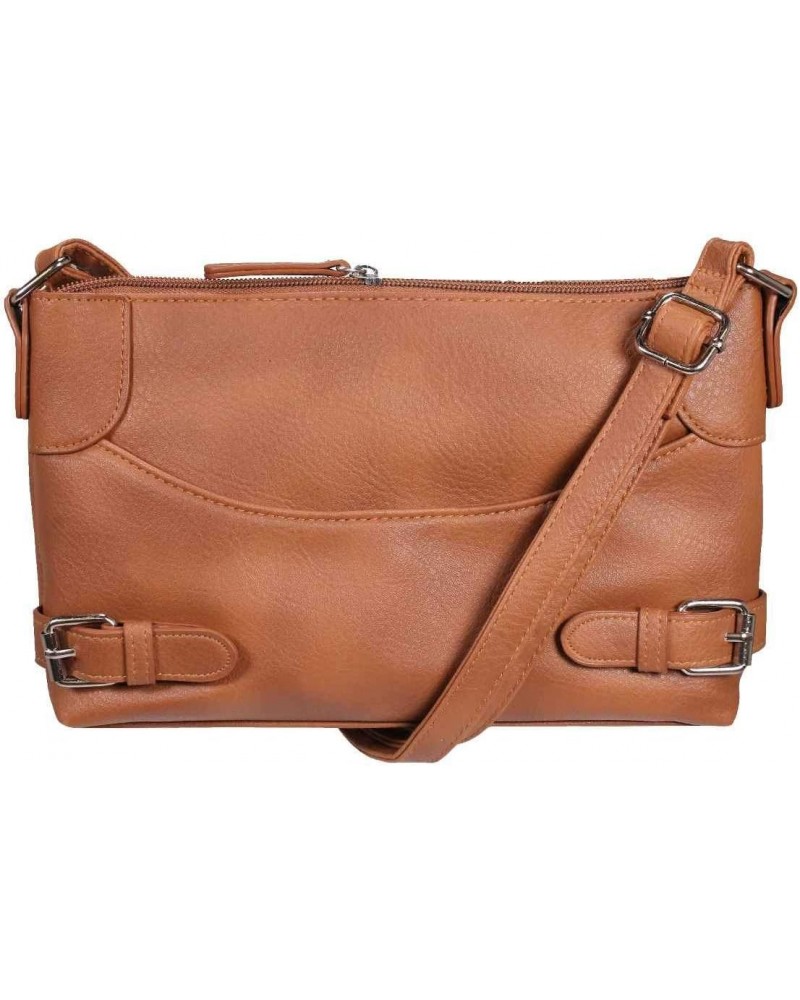 BWR002 Vism Small Dome Crossbody Bag- Brown $11.65 Crossbody Bags