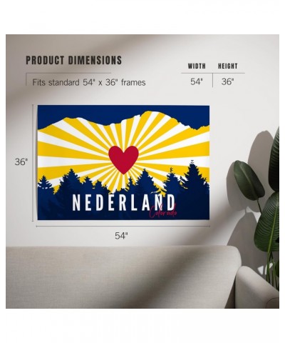 36x54 Inch Giclee Print, Nederland, Colorado, Heart and Treeline Mountains $47.69 Totes