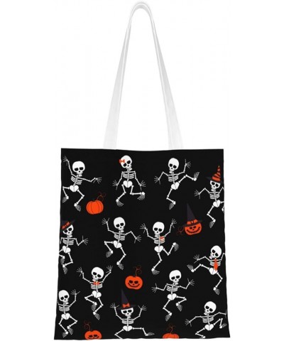 Halloween Skulls Single Shoulder Fashion Canvas Tote Shopping Bags Handbags For Men And Women Halloween Skulls25 $11.72 Totes