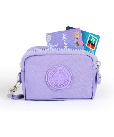 Coin Purse With Zipper Mini Change Wallet for Women Coin Pocket Mini Money Wallet for Women Credit Card (Pink) Khaki $12.38 W...