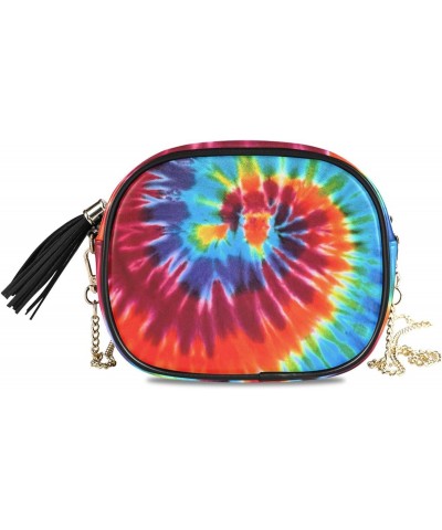 Women's Swirl Colored Tie Dye Crossbody Bag Fashion Purses Bag Cross Body Bag Shoulder Handbag with Adjustable Chain Strap $1...