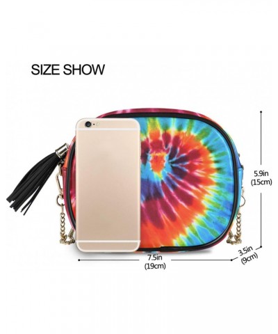 Women's Swirl Colored Tie Dye Crossbody Bag Fashion Purses Bag Cross Body Bag Shoulder Handbag with Adjustable Chain Strap $1...