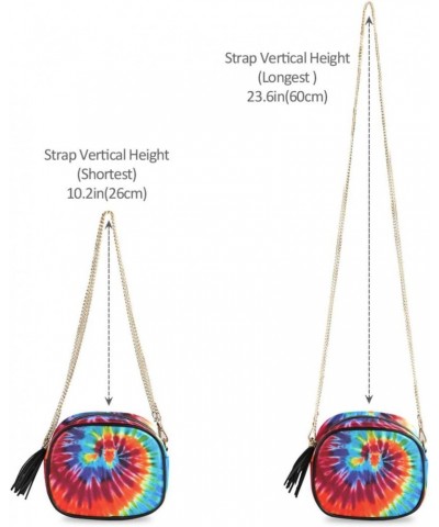 Women's Swirl Colored Tie Dye Crossbody Bag Fashion Purses Bag Cross Body Bag Shoulder Handbag with Adjustable Chain Strap $1...