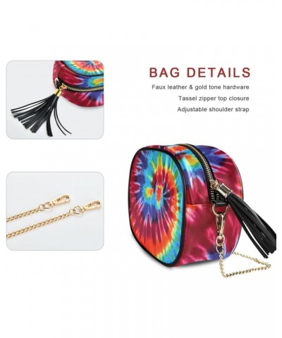 Women's Swirl Colored Tie Dye Crossbody Bag Fashion Purses Bag Cross Body Bag Shoulder Handbag with Adjustable Chain Strap $1...