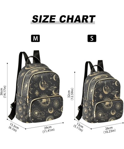 Fashion Backpack Mini Backpack Purse Casual Daily Backpack Star Moon Sun Cloud for Travel for College Work Medium $22.79 Back...