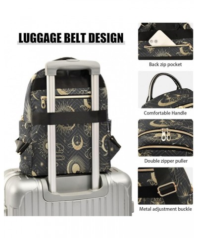 Fashion Backpack Mini Backpack Purse Casual Daily Backpack Star Moon Sun Cloud for Travel for College Work Medium $22.79 Back...