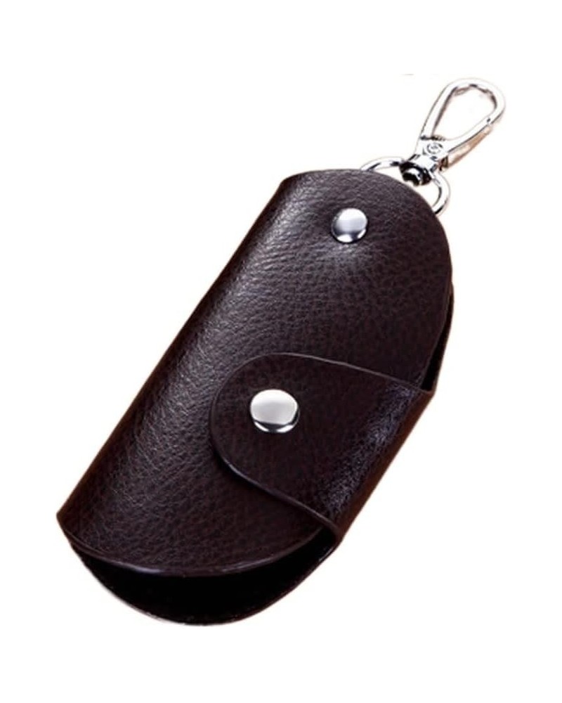 Fashion Men Women Leather Key Chain Accessory Pouch Bag Wallet Case Key Holder (Color : Brown) Coffee $56.11 Wallets