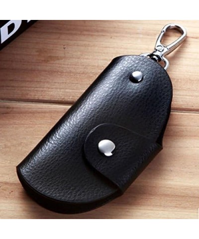 Fashion Men Women Leather Key Chain Accessory Pouch Bag Wallet Case Key Holder (Color : Brown) Coffee $56.11 Wallets