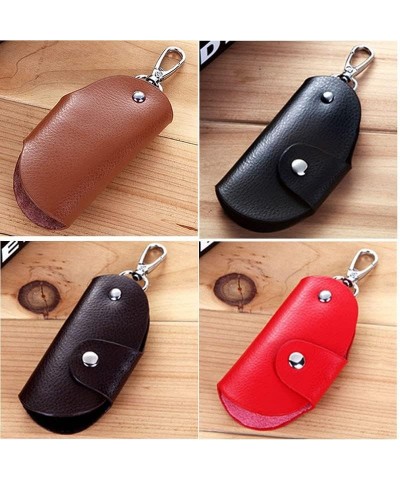 Fashion Men Women Leather Key Chain Accessory Pouch Bag Wallet Case Key Holder (Color : Brown) Coffee $56.11 Wallets