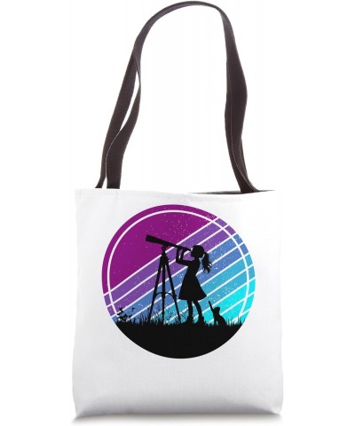 Children's Fashion - Child Telescope Girl Cat Dreams Tote Bag $11.94 Totes