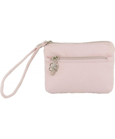 Womens Clutch Bag Wristlet Purse Baby Pink Faux Suede $17.09 Clutches