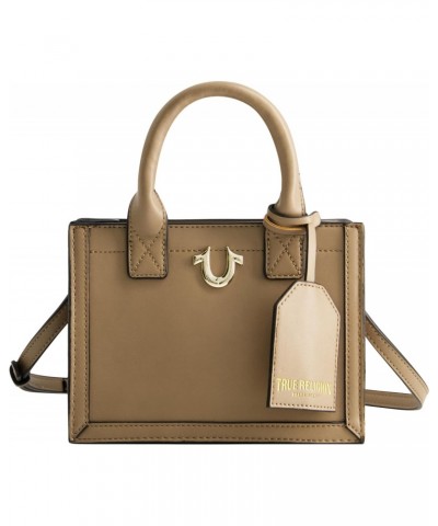 Tote Bag, Women's Mini Travel Handbag with Adjustable Shoulder Strap and Horseshoe Logo, Taupe $27.11 Totes