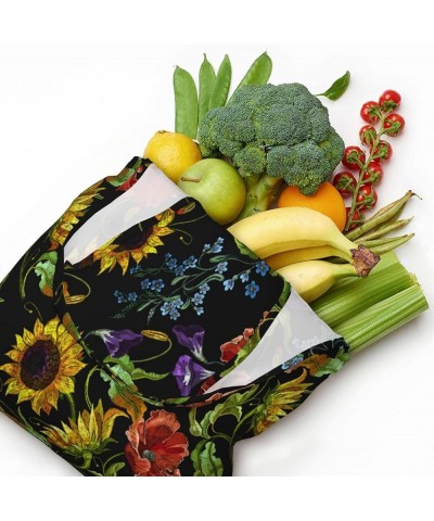 Sunflowers Single Shoulder Commuter Canvas Tote Bags For Women And Men Sunflowers 21 $11.87 Totes