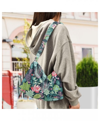 Succulents Cactuses Tropical Fluffy Tote Bag Crossbody Bags Shoulder Bag Handbag Purse for Women Gift Work with Zipper $9.03 ...