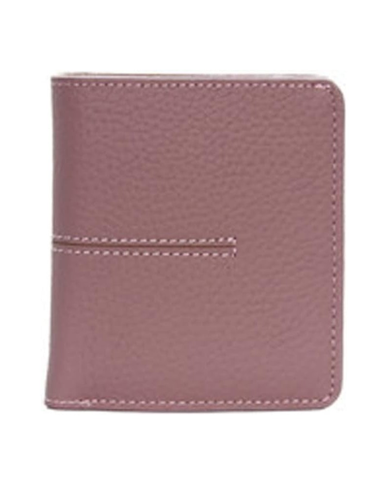 Women Wallet Wallet Female Cow Leather Women Purse Slim Cute Lady Wallets (Color : Pink) (Color : Green) Pink $48.39 Wallets