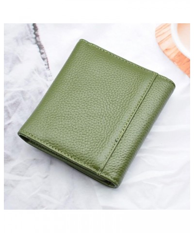 Women Wallet Wallet Female Cow Leather Women Purse Slim Cute Lady Wallets (Color : Pink) (Color : Green) Pink $48.39 Wallets