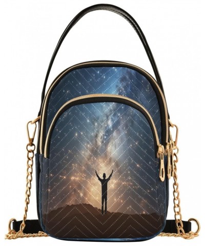 Beautiful Sky Star Joko lvery Cross Body Purse Chain Crossbody Bags Shoulder Bag Handbag for Work Women Gifts $11.65 Crossbod...