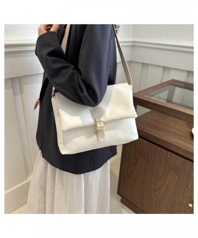 Women's Retro Crossbody Bag Pu Leather Shoulder Bag for Women Trendy Casual Hobo Bag Satchel Messenge Bag Purse White $12.60 ...