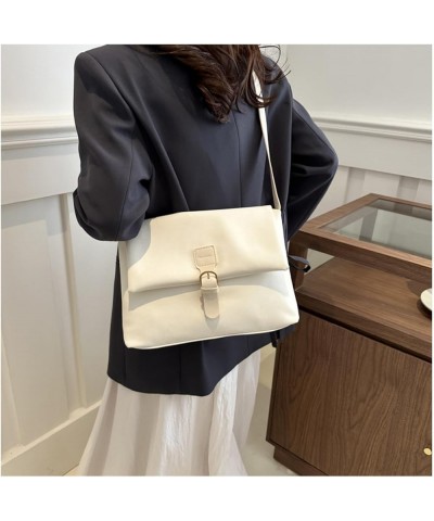 Women's Retro Crossbody Bag Pu Leather Shoulder Bag for Women Trendy Casual Hobo Bag Satchel Messenge Bag Purse White $12.60 ...