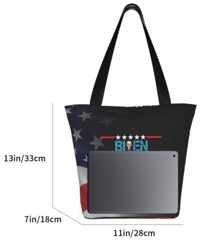 Joe Biden Sucks Kamala Harris Swallows Women'S Casual One Shoulder Carry Shopping Bag Large Capacity Working Storage Handbag ...