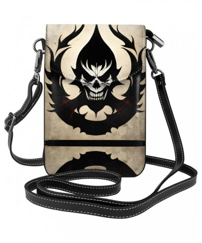 Devil Satan Stylish Crossbody Bag,Synthetic Leather,Water-Resistant,Stain-Resistant,Soft Lining,7.6-Inch High,Protect Your Ph...