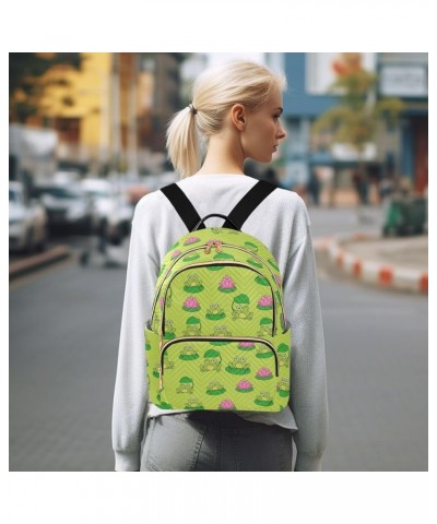 Cute Frog Backpack Purse for Women Anti-theft Small Fashion Travel Backpack for Lady Women Holiday Gifts,S Medium $14.26 Back...