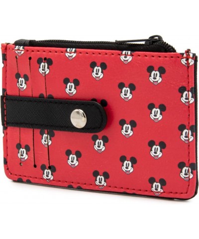 Women's Wallet ID/Card Holder-Mickey Mouse Head Monogram Black/White, 4.5" x 3.0 Wallet Id/Card Holder - Mickey Mouse Smiling...