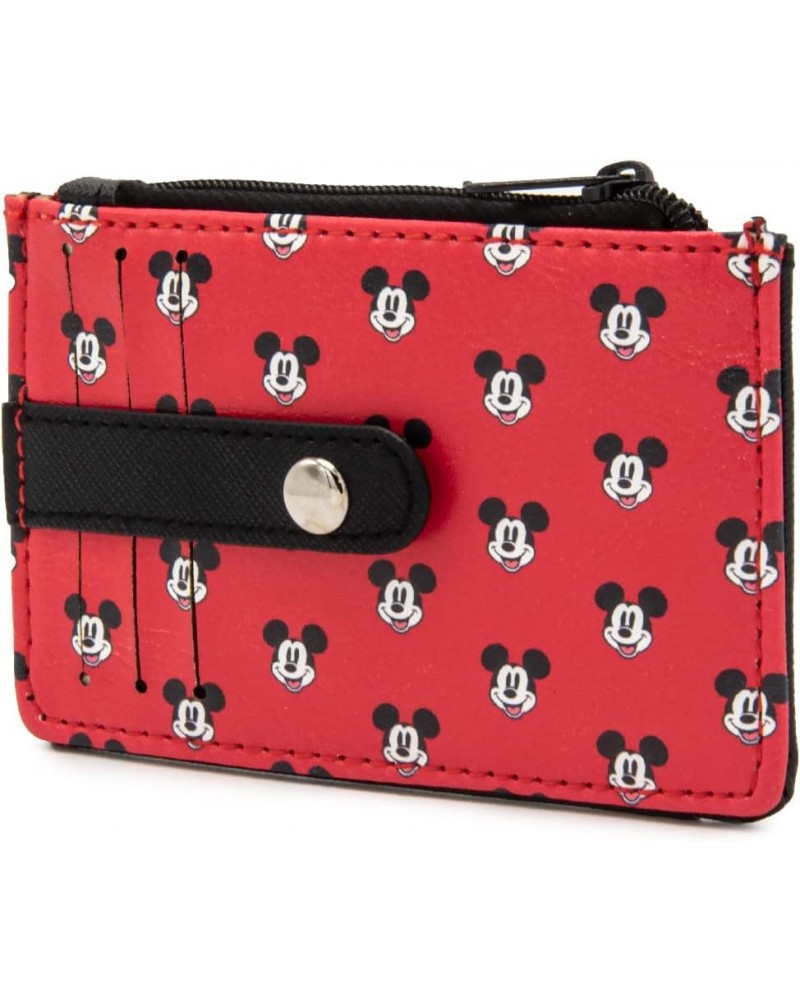 Women's Wallet ID/Card Holder-Mickey Mouse Head Monogram Black/White, 4.5" x 3.0 Wallet Id/Card Holder - Mickey Mouse Smiling...