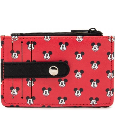 Women's Wallet ID/Card Holder-Mickey Mouse Head Monogram Black/White, 4.5" x 3.0 Wallet Id/Card Holder - Mickey Mouse Smiling...