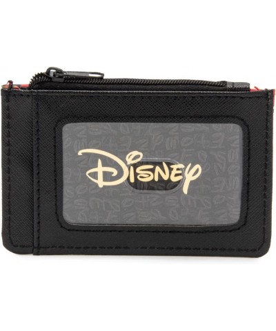 Women's Wallet ID/Card Holder-Mickey Mouse Head Monogram Black/White, 4.5" x 3.0 Wallet Id/Card Holder - Mickey Mouse Smiling...