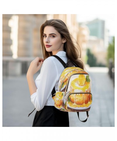 Lemon Cake Quilted Backpack for Women Shoulder Bag Purses Travel Bags for Nurse Work Daily M Medium $18.28 Backpacks