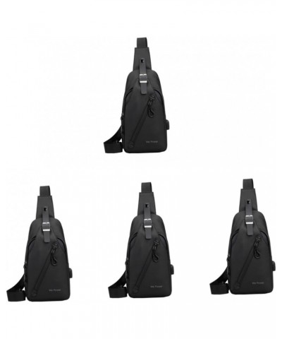 4pcs Chest Bag Sling Backpack Waterproof Sling Bag USB Crossbody Bag Travelling Sling Bag Travel Backpack Mens Crossbody Bag ...