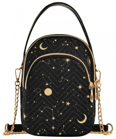 Stars Constellations Crossbody Bags for Women Crossbody Wallet Purse Sling Bag with Chain Strap for Gifts $10.92 Crossbody Bags