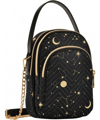 Stars Constellations Crossbody Bags for Women Crossbody Wallet Purse Sling Bag with Chain Strap for Gifts $10.92 Crossbody Bags