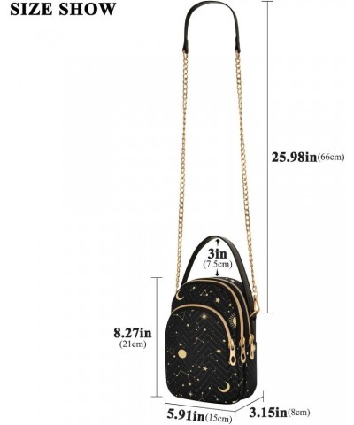 Stars Constellations Crossbody Bags for Women Crossbody Wallet Purse Sling Bag with Chain Strap for Gifts $10.92 Crossbody Bags