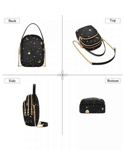 Stars Constellations Crossbody Bags for Women Crossbody Wallet Purse Sling Bag with Chain Strap for Gifts $10.92 Crossbody Bags