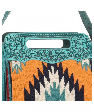 Aztec Tapestry Collection Tote Bag Western Shoulder Handbag and Crossbody Purse for Women Diamond Tote Turquoise $44.54 Totes