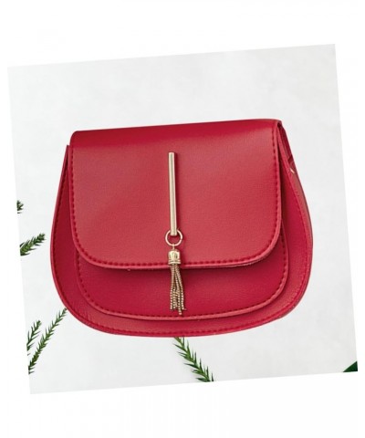 Lady Shoulder Bag Ladies Shoulder Bags Sling Bag for Women Womens Shoulder Handbags Pu Shoulder Bag Red $7.17 Shoulder Bags