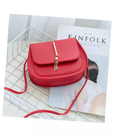 Lady Shoulder Bag Ladies Shoulder Bags Sling Bag for Women Womens Shoulder Handbags Pu Shoulder Bag Red $7.17 Shoulder Bags