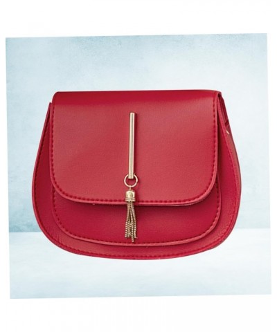 Lady Shoulder Bag Ladies Shoulder Bags Sling Bag for Women Womens Shoulder Handbags Pu Shoulder Bag Red $7.17 Shoulder Bags