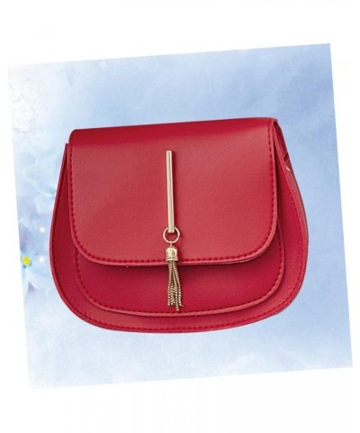 Lady Shoulder Bag Ladies Shoulder Bags Sling Bag for Women Womens Shoulder Handbags Pu Shoulder Bag Red $7.17 Shoulder Bags