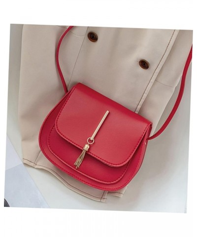 Lady Shoulder Bag Ladies Shoulder Bags Sling Bag for Women Womens Shoulder Handbags Pu Shoulder Bag Red $7.17 Shoulder Bags