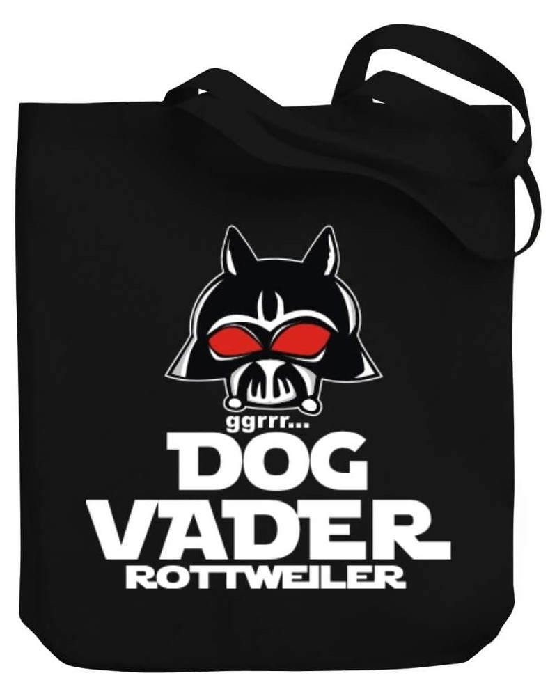 DOG VADER Rottweiler Canvas Tote Bag 10.5" x 16" x 4 $18.80 Totes