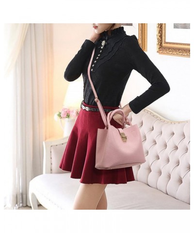 Women's Handbags Premium PU Material Durable Design Fashion Crossbody Bags (pink) Pink $15.40 Handbags