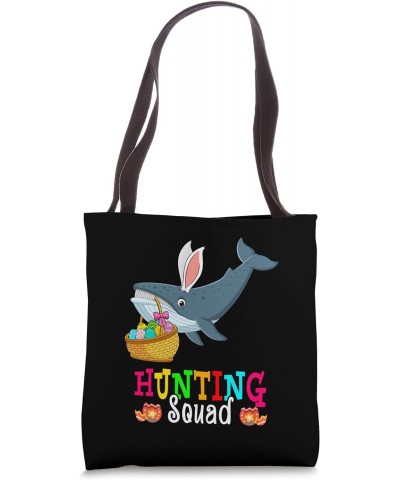 Hunting Squad Easter Bunny Whale Hunting Eggs Basket Tote Bag $9.24 Totes