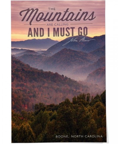 24x36 Inch Giclee Print, Boone, North Carolina, John Muir, The Mountains Are Calling, Sunset Press $29.49 Totes