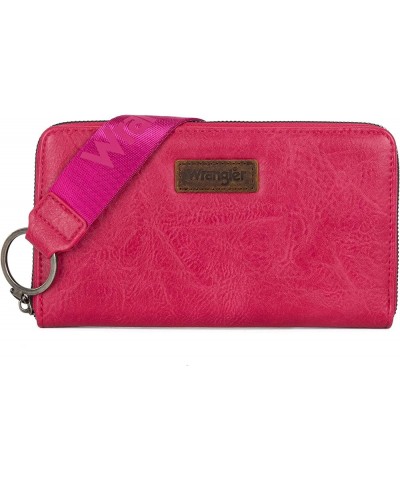 Womens Wallet Wristlet Long Purse Clutch Large Capacity Hot Pink $19.19 Wallets